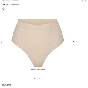 NEVER WORN SKIMS Seamless Sculpt Mid Waist Thong